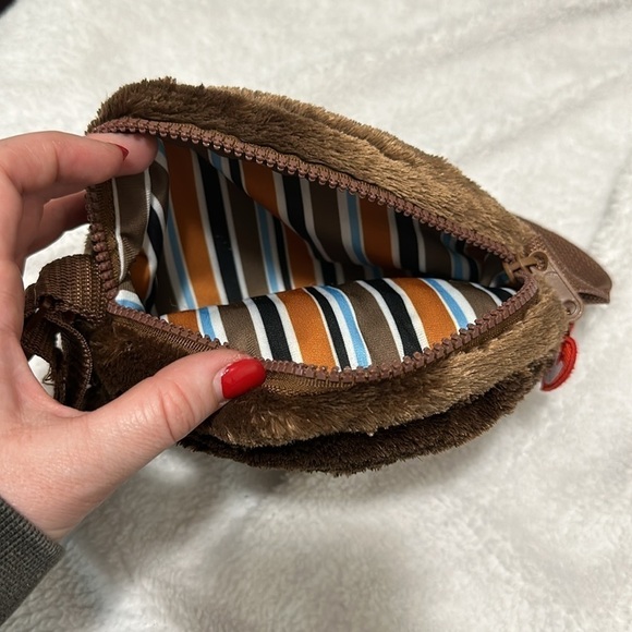 TY Monkey “Coconut” Kids Purse with Small Tear on Strap - Picture 5 of 5